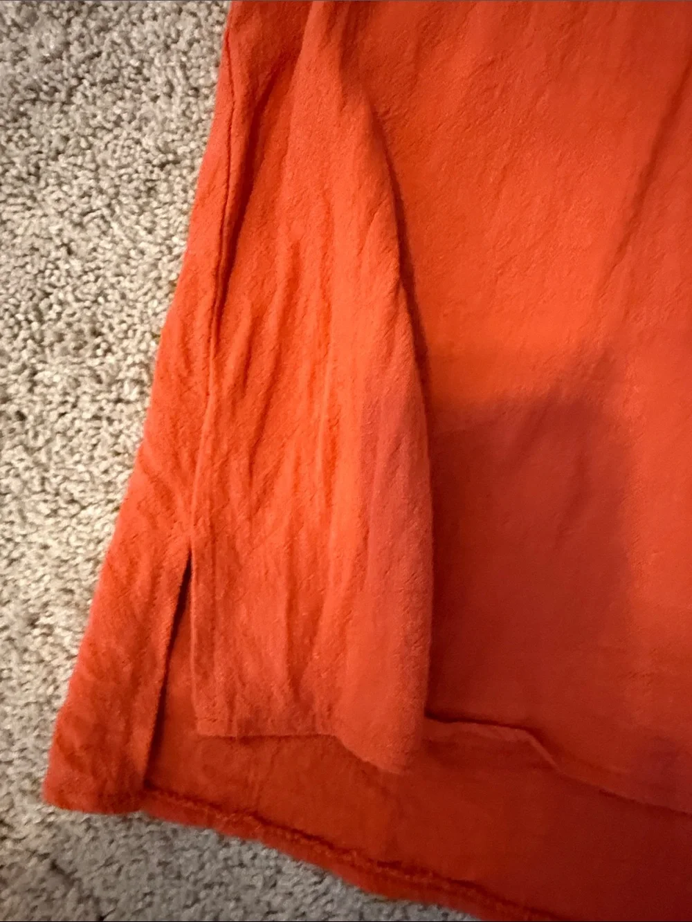 Umgee Rust Woven Tunic with Multicolor Crochet Sleeves - Picture 11 of 12
